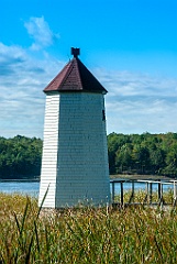 Doubling Point Front Range Light Tower by Kennebec River